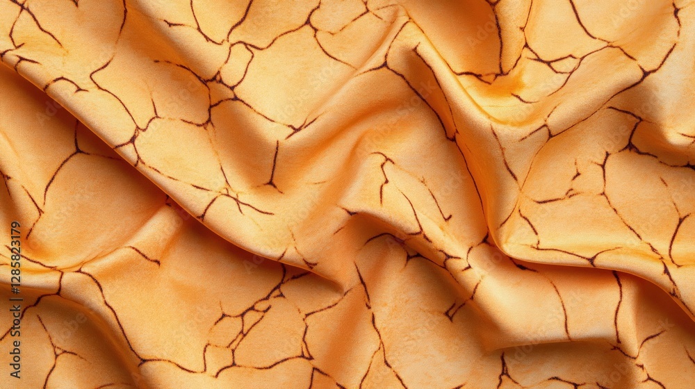 Aufkleber textured yellow fabric with cracked pattern for textile design