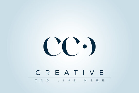 CCO abstract letter logo design. This logo is designed by three abstract letters. 