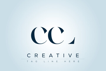 CCL abstract letter logo design. This logo is designed by three abstract letters. 