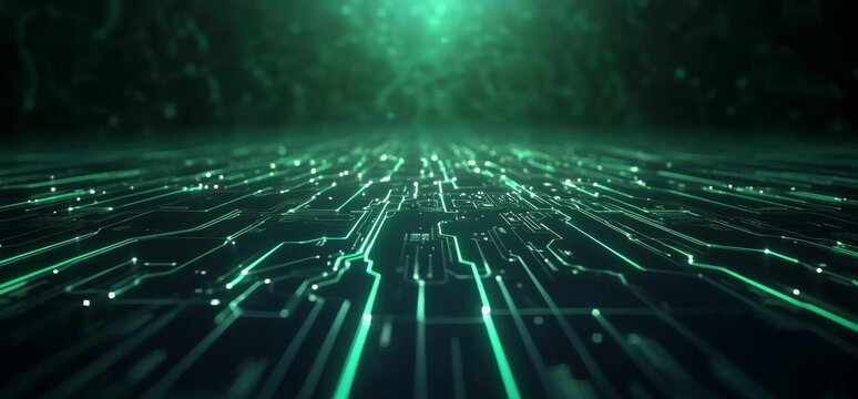 Circuit board futuristic background