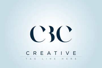 CBC abstract letter logo design. This logo is designed by three abstract letters. 