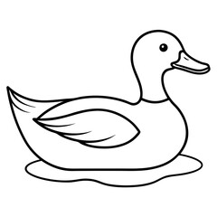 Serene Duck Illustration