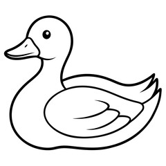 Serene Duck Illustration