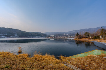 韓国　利川市　雪峰公園の風景