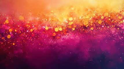 Bright abstract illustration featuring colors orange pink and purple