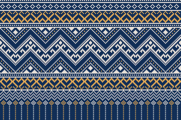 Knitting seamless patterns. Abstract geometric pattern design for wrapping paper, fabric pattern. Beautiful textile pattern for background or wallpaper. Decoration for Merry Christmas, Happy New Year.