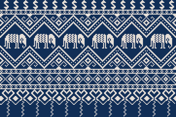 Knitting seamless patterns. Abstract geometric pattern design for wrapping paper, fabric pattern. Beautiful textile pattern for background or wallpaper. Decoration for Merry Christmas, Happy New Year.