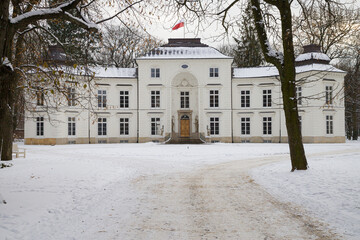 Myslewicki Palace in Lazienki Park, Warsaw