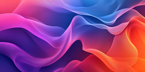 Obraz premium Seamless mesh background that beautifully showcases a blend of vibrant colors, flowing together in a harmonious wave pattern designed digitally