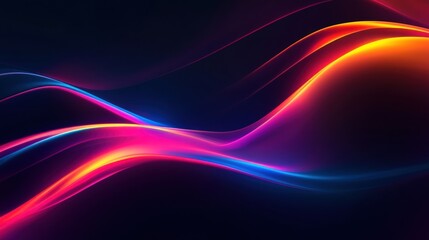 Vibrant Waves of Light in a Dark Setting Creating a Dynamic Visual Experience