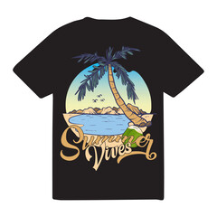 summer vives t-shirt design