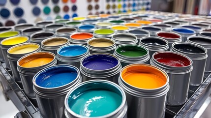 Creating vibrant interiors: the art of paint production.