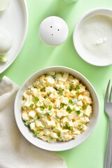 Egg salad with green onion