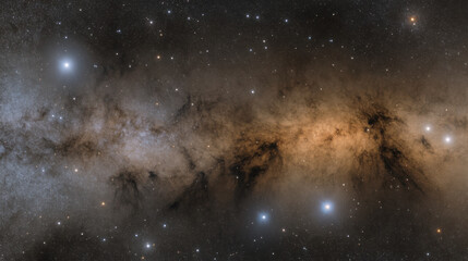 Fototapeta premium Cosmic Abyss Background with Glowing Mist