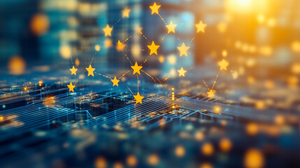 Digital transformation in Europe: innovative technology solutions and advanced connectivity shaping the future of global communication networks.