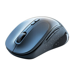 Wireless ergonomic computer mouse with side buttons and scroll wheel