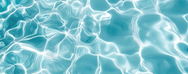 A close-up shot of the water's surface, highlighting the smooth texture and subtle waves.