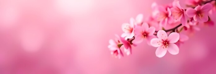 Sakura flower on pastel background. Spring Equinox, Hello Spring. Japan.