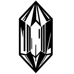 Crystal element silhouette