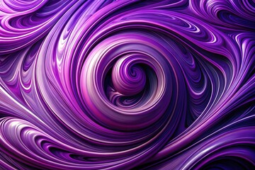 Fototapeta premium Dynamic purple swirl, AI art silhouette, contemporary design.
