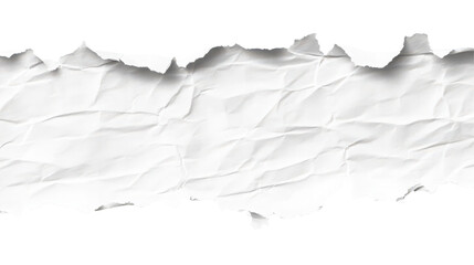Abstract Background of Torn Crumpled Paper Edge on Black Backdrop