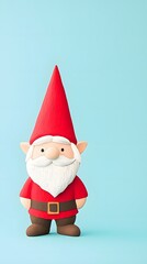 Obraz premium Enchanting garden gnome surrounded by lush greenery and colorful flowers in a bright and cheerful setting