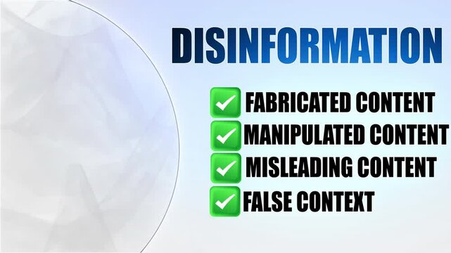 Disinformation is deliberately false information created to deceive, manipulate, or cause harm