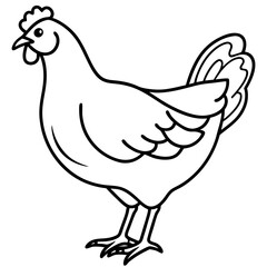 Simple Chicken Silhouette