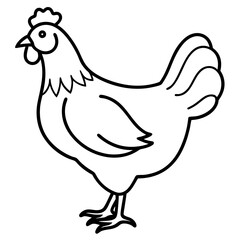 Simple Chicken Silhouette