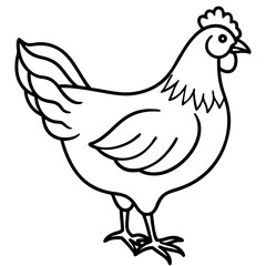 Simple Chicken Silhouette