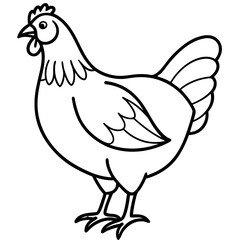 Simple Chicken Silhouette