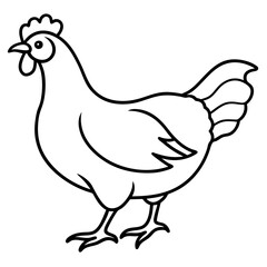 Simple Chicken Silhouette