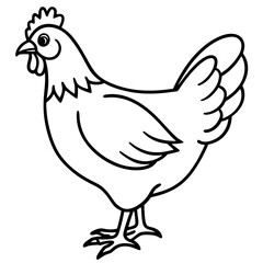 Simple Chicken Silhouette