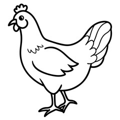 Simple Chicken Silhouette