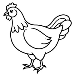 Simple Chicken Silhouette