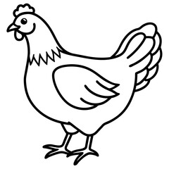 Simple Chicken Silhouette