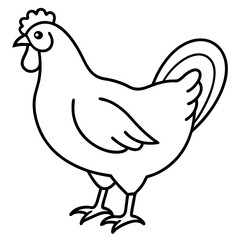 Simple Chicken Silhouette