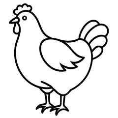 Simple Chicken Silhouette