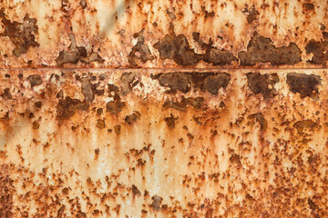 Rust of metals. Corrosive Rust on old iron white. Use as illustration for presentation. grunge-rusted metal texture.