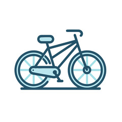 Fototapeta premium Minimalist Bicycle Icon – Sustainable and Urban Mobility
