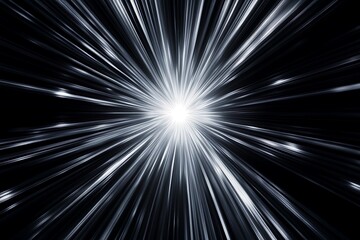 Abstract light burst radiating outwards.