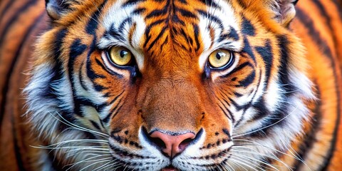 Naklejka premium big-eyes--eyes-of-a-red-tiger-close-up