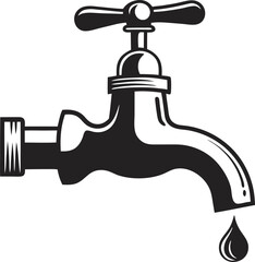 Water tap icon. Vector