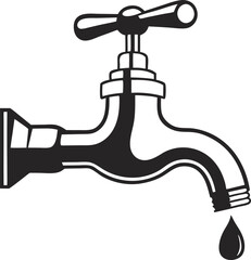 Water tap icon. Vector illustration