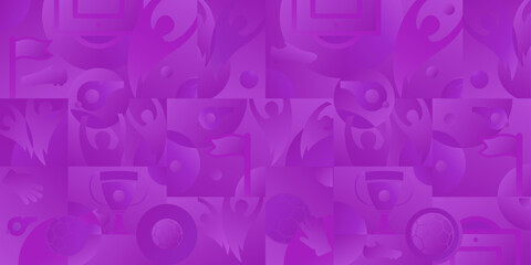 Soccer blue background, vector illustration