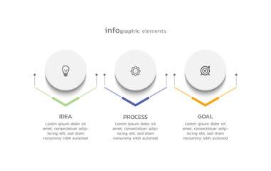 Business infographic template colorful 
design