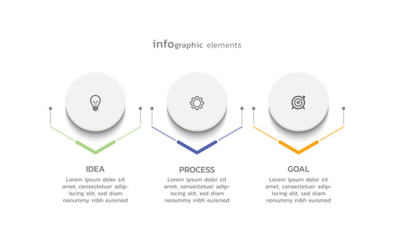 Business infographic template colorful 
design