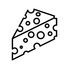 cheese icon on white background