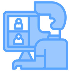 Fototapeta premium Video Conference Icon