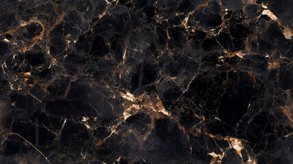 Portoro Black marble texture with gold veins, seamless